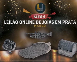 MEGA Leilão Online de Joias em PRATA  - Março 2022