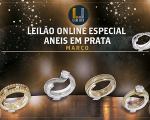 Leilão Online ESPECIAL ANÉIS EM PRATA - Março 2022