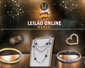 SUPER Leilão Online de JOIAS em PRATA de Março de 2022