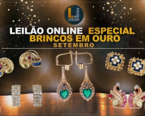 Leilão Online ESPECIAL BRINCOS em OURO - Setembro 2022