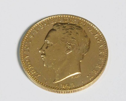 Moeda em Ouro antiga de 10.000 REIS