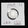 Moeda Portuguesa de 2$50 em prata de 1937, MUITO RARA