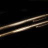 Conjunto de duas canetas em caixa, em plaquê de OURO, marca Sheaffer USA