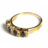 Anel em Ouro, com Safiras e Diamantes