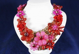 Maxi-Colar modernista Bicolor