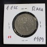 Moeda da Republica Portuguesa, 1$00, Alpaca 1939, moeda bastante difícil,