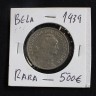 Moeda da Republica Portuguesa, 1$00, Alpaca 1939, moeda bastante difícil,