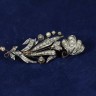 Requintado e Antiquissimo Pregueiro em Ouro, com DIAMANTES e PEROLAS VERDADEIRAS.