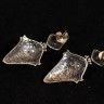 Antiquíssimos Brincos em Prata com Pérolas.