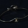 Elegante Escrava banhada a Ouro com pedras finas