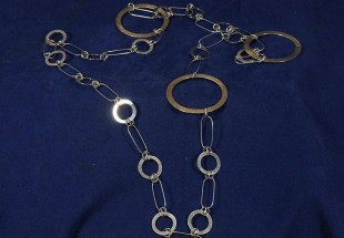 Colar em Prata e banhado a Ouro