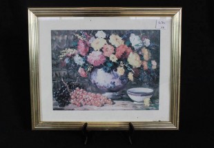 Quadro Com Moldura Dourada