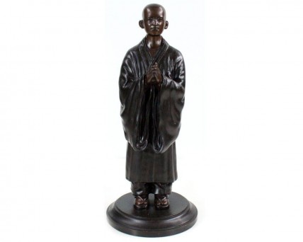 Monge Franciscano antigo em BRONZE