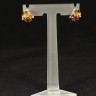 Brincos antigos em Ouro Diamante e Rubi