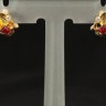 Brincos antigos em Ouro Diamante e Rubi
