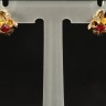 Brincos antigos em Ouro Diamante e Rubi