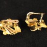 Brincos antigos em Ouro Diamante e Rubi