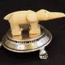 Elegante Paliteiro em Prata e Osso