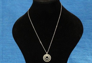 Brilhante Colar em Prata - conjunto