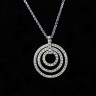 Brilhante Colar em Prata - conjunto