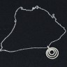 Brilhante Colar em Prata - conjunto