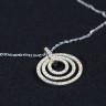 Brilhante Colar em Prata - conjunto