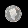 Moeda comemorativa de 15 dolares Elizabete II, em OURO e Prata