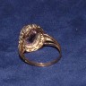 Anel em OURO cravejado com DIAMANTES E TOPÁZIO