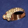 Anel em OURO DIAMANTES  RÚBI E PÉROLA VERDADEIRA