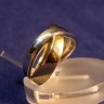 Anel em Ouro Amarelo  Branco e Diamante 