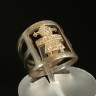 Anel em Prata 925 e Ouro 375