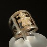 Anel em Prata 925 e Ouro 375