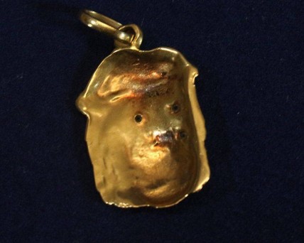 Pingente em Ouro Cara de Cristo 