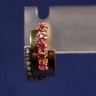 Brincos Antigos em Ouro Diamantes e Rúbis