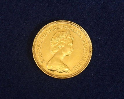 Meia Libra em Ouro 1982