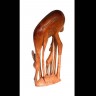 Escultura de Gazela em madeira