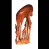 Escultura de Gazela em madeira