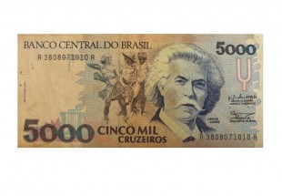 Nota de Cinco Mil Cruzeiros do Banco Central do Brasil