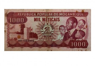Nota de Mil Meticais da República Popular de Moçambique