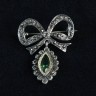 Alfinete Antigo em Prata e Ouro