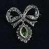 Alfinete Antigo em Prata e Ouro