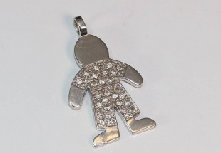 Pingente em Prata Menino