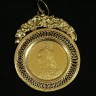 Medalha em Ouro com Libra