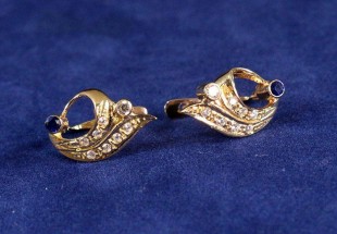 Brincos em Ouro e Pedras Finas