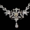 Colar de Princesa em Ouro (19,2 Quilates)  Diamantes e Pérolas