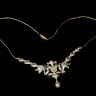 Colar de Princesa em Ouro (19,2 Quilates)  Diamantes e Pérolas
