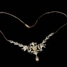 Colar de Princesa em Ouro (19,2 Quilates)  Diamantes e Pérolas