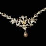 Colar de Princesa em Ouro (19,2 Quilates)  Diamantes e Pérolas