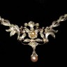 Colar de Princesa em Ouro (19,2 Quilates)  Diamantes e Pérolas