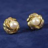 Brincos em Ouro e Pérolas (19.2 Quilates)